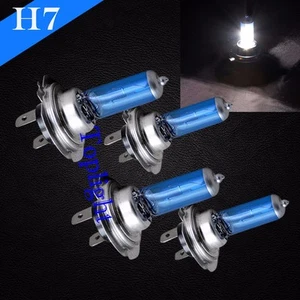 Combo 2 Pair H7 White 5000K Xenon Halogen Headlight 55w Light Bulb High/Lo Beam - Bild 1 von 7