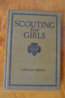 VINTAGE GIRL SCOUT - SCOUTING FOR GIRLS 1927 ABRIDGED EDITION book antique old