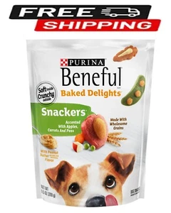 Purina Beneful Baked Delights Snackers Dog Treats with Peanut Butter, Soft Chews - Picture 1 of 3