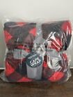 Berkshire Blanket Double-Sided Red Buffalo Plaid Cape Wrap Throw New