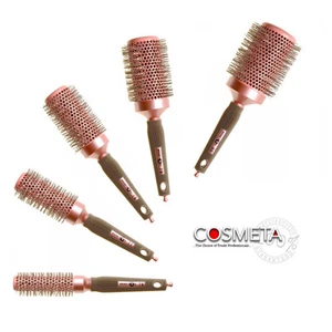 Head Jog Pink Radial Hair Brush, Ionic Plastic & Rubber Handled Brushes - Picture 1 of 8