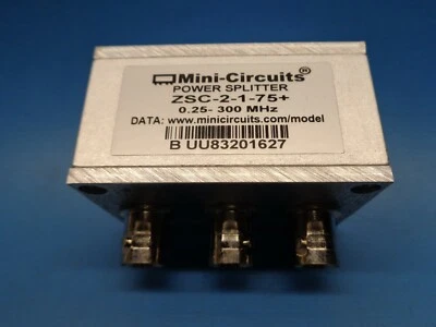 (1) ZSC-2-1-75+ BNC 75 OHM 0.25 - 300 MHz COAX SPLITTER / COMBINER RoHS NEW - Image 1 of 4