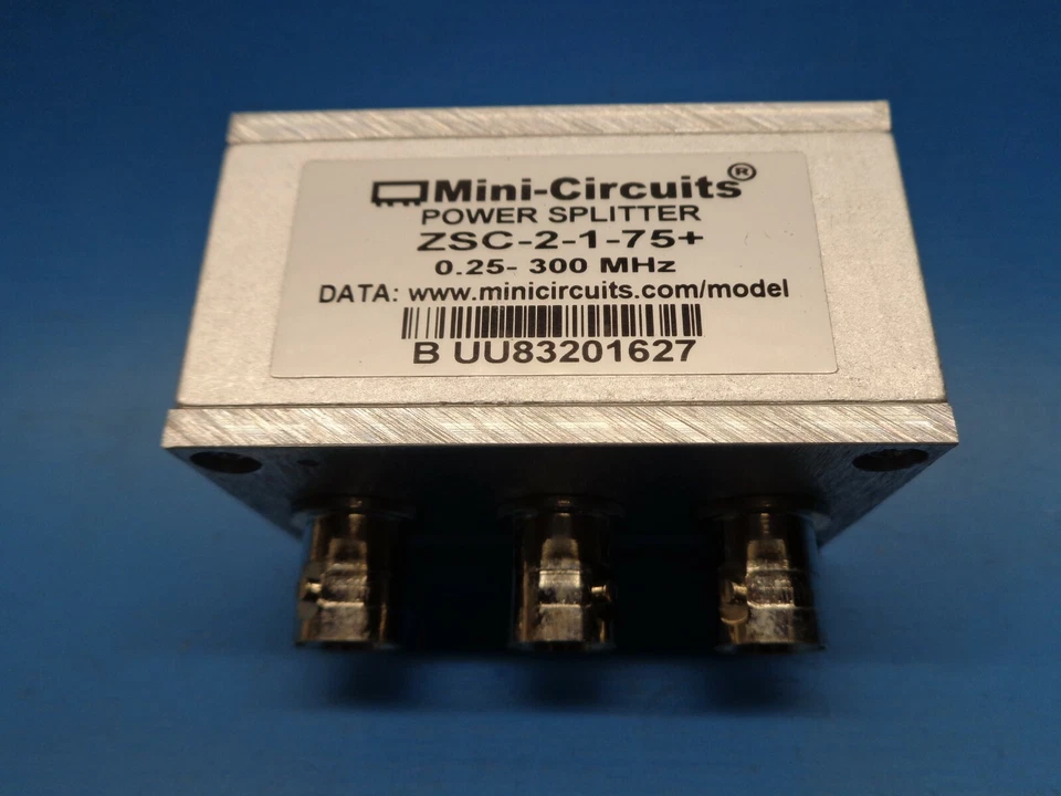 (1) ZSC-2-1-75+ BNC 75 OHM 0.25 - 300 MHz COAX SPLITTER / COMBINER RoHS NEW - Image 1 of 4