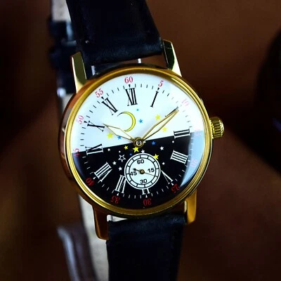 Reloj Pulsera Hombre Pobeda Vintage Reloj Mecánico Soviético URSS Reparado Foto 1 de 4