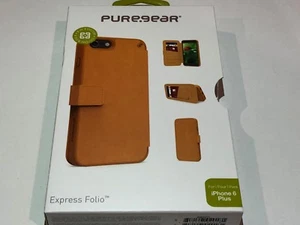 PureGear Express Folio w/ Credit Card Slots for Apple iPhone 6s+/6 Plus -Caramel - Picture 1 of 11