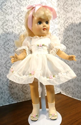 SSO MUÑECA ROPA para 14" TONI, MIEL, 15" SHIRLEY TEMPLE MARFIL JUEGO DE VESTIR CON ZAPATOS Foto 1 de 4