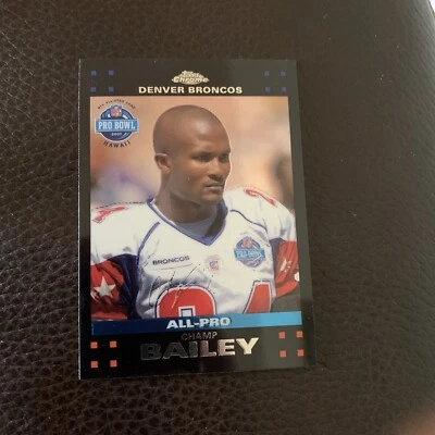 2007 Topps Chrome #TC101 Champ Bailey Denver Broncos HOF Georgia - Image 1 of 2