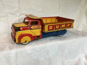 Vintage 1950’s Marx Tin Litho Toy Dump Truck - Picture 1 of 8
