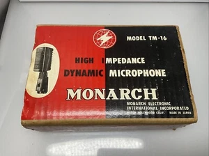 Vintage 1960's Monarch TM-16 dynamic microphone. Untested. Sold As-is. - Picture 1 of 11