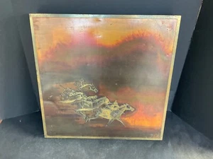 Escultura moderna de placa de pared de latón Bijan de mediados de siglo - Imagen 1 de 12