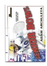 2001 Adam Archuleta Bowman Senior Bowl Relic Rookie ASU 