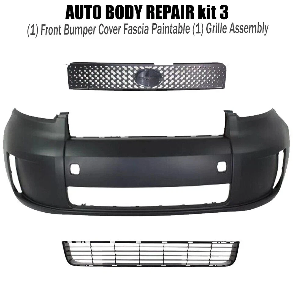 Conjunto de cubierta de parachoques delantero pintable y rejilla para Scion xB 2008-2010 Foto 1 de 4