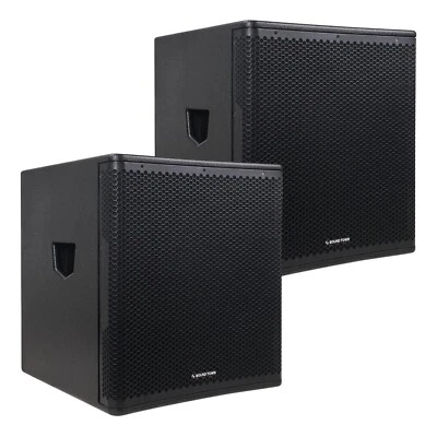 Sound Town 18" Powered PA DJ Subwoofer 2 Pack 2400W Class-D (METIS-PRO18AS-PAIR) - Image 1 of 4