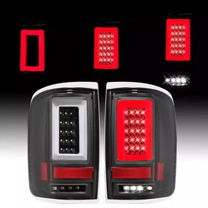 Black LED Tail Lights For 2004-2008 2006 2007 Ford F150 F-150 Rear Brake Lamps - Picture 1 of 10