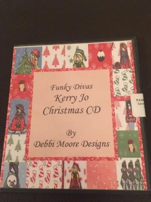 Debbi Moore Designs FUNKY DIVAS KERRY JO CHRISTMAS CD Rom 110+ elements Craft - Image 1 of 4