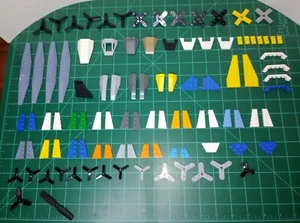 100 piece set Lego Propellers Wedges Technic Transportation Star Wars Spaceship - Picture 1 of 24