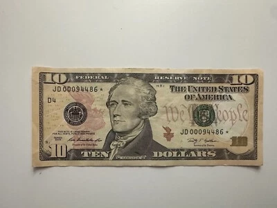 🔥 🚨 $10 Star Note Super LOW RUN Series 2009 less than 100,000  - Image 1 of 2