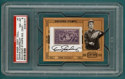2010 Panini Century Collection Dennis Eckersley Auto Issue - #7 PSA 8! POP 1 HOF - Image 1 of 2