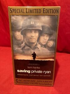 Saving Private Ryan VHS 2000 2-taśma Zestaw Specjalna limitowana edycja Zapieczętowany znak wodny