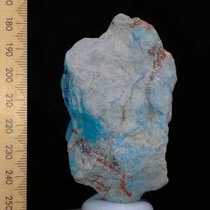 Azurite w/ Cuprite and Malachite veins natural copper ore mineral specimen 661ct - Picture 1 of 8