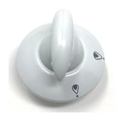 Manopola bianca cucina gas piano cottura delonghi elba attacco mm.8 - Immagine 1 di 3