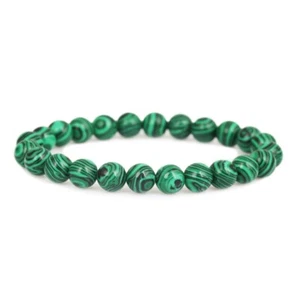 Quartz Gemstone Bead Bracelet Synthetic Stretch Natural Reiki Jewellery Stone - Picture 1 of 49