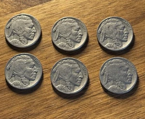 Lot 6 Büffelnickel 1936-P - Bild 1 von 2