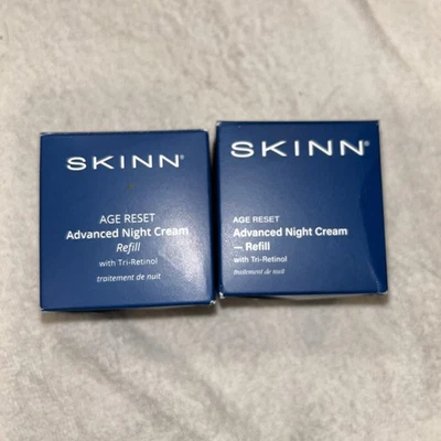 2 Refill Sealed box SKINN Age Reset Advanced Night Cream - With retinol 1.7 oz - image 1 of 2