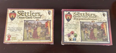 NEW 1998 The Settlers of Catan Card Game Mayfair Plus Expansion Game - Image 1 of 4