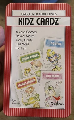 2003 CARDINAL - KIDS COLLECTION KIDZ CARDZ 4 JUMBO SIZED CARD GAMES - Image 1 of 4
