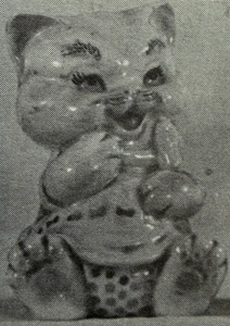 VINTAGE CALIFORNIA KERAMIKFORM #541 KITTY BANK - Bild 1 von 13