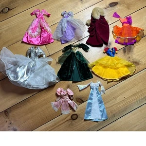 Lot of 9 Vintage Barbie Doll Dresses. Princess. Snow white. Formal Evening - Picture 1 of 8