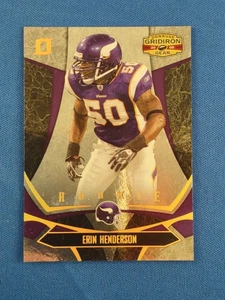 2008 Donruss Gridiron Gear Erin Henderson RC Rookie O's Parallel SP 55/100 #131 - Picture 1 of 2
