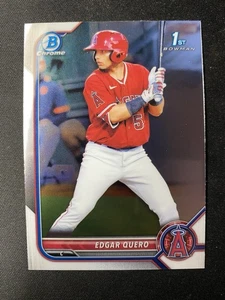 2022 Bowman Chrome Edgar Quero 1st Bowman BCP-123 - Picture 1 of 2