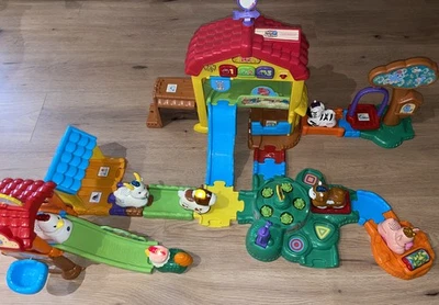 VTech Tut Tut Baby Flitzer Bauernhof + 7 Zusatzfahrzeuge (Tiere) und Hühnerstall - Bild 1 von 4