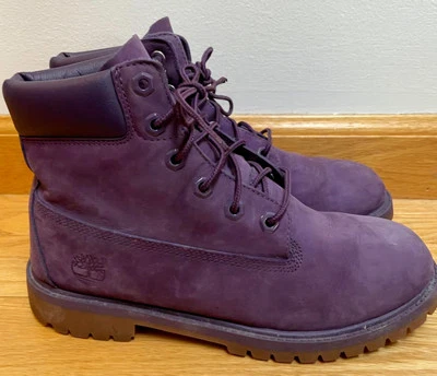 Timberland | Purple Suede Classic 6" Leather Boots Size Girls' 6.5 / Women's 8.5 - Image 1 of 4