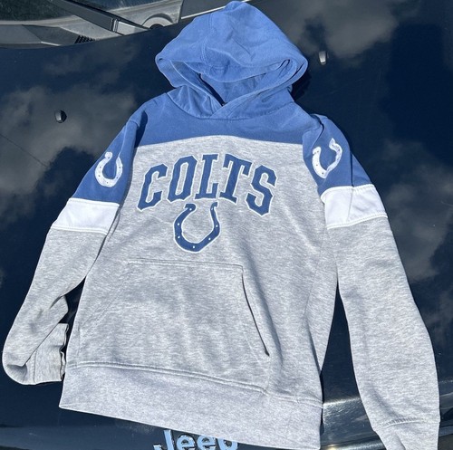 VETEMENTS Felpa con cappuccio vintage Team Apparel Indianapolis Colts Youth Medium 10 12