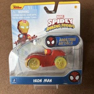 Spider-Man Spidey and his Amazing Friends Iron Man Car Diecast 1:64 Scale - Picture 1 of 12