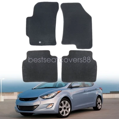 Juego completo alfombrillas alfombras negras para Hyundai Elantra 2011 2012 2013 2014 2015 Foto 1 de 4