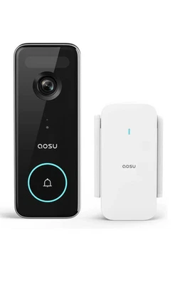 AOSU Video Doorbell Ultra with 5MP Ultra HD Camera V8S1AX11 - Image 1 of 4