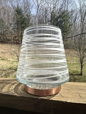 YANKEE CANDLE Bandas Colección Tarro Grande Pilar Candelabro Cobre Industrial Foto 1 de 4