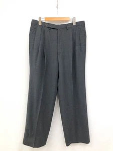 GIORGIO ARMANI Men's Slacks Pants Black Label Wool 54 Dark Gray Italy - Picture 1 of 9