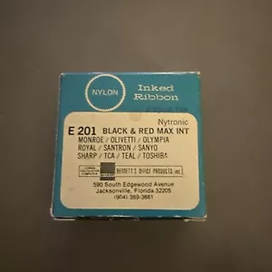 Nylon Typewriter Ribbon Unopened E 201 Black And red Max Int PRINTING CALC - Picture 1 of 6