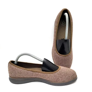 Propet Travelfit Slip on Flat Brown Stretch Flats Casual Shoes Women's Size 10 - Picture 1 of 12