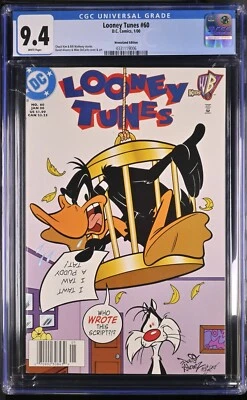 2000 DC LOONEY TUNES #60 1º APP LOLA BUNNY CENSO POP 1 BANCA DE JORNAL RARA CGC 9.4 - Imagem 1 de 4