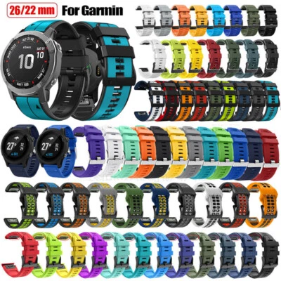 Sport Silikon Armband Ersatz Für Garmin Instinct/Instinct 2 2S 2X Solar Quickfit - Bild 1 von 4