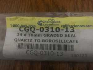 14 X 16mm Quartz to Borosilicate Graded Seal - Afbeelding 1 van 2