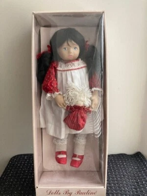 Muñeca Vanessa 1987 vintage 21" por Pauline Bjonnes-Jacobsen Design Cloth Doll Foto 1 de 4