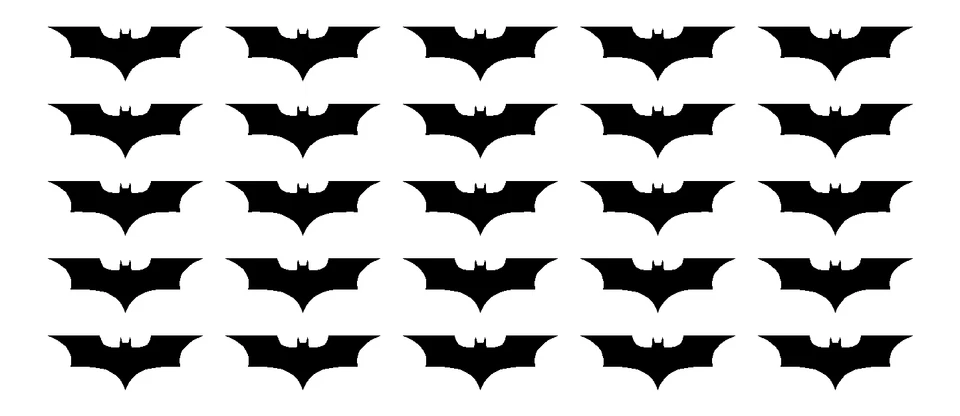 Dark Knight Batman Symbol Vinyl Decals Phone Laptop Helmet Small 1.5" Stickers - Image 1 of 1