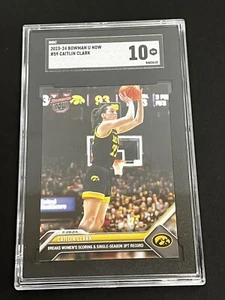 Caitlin Clark 2023 Bowman U Now #59 SGC 10 - Picture 1 of 6